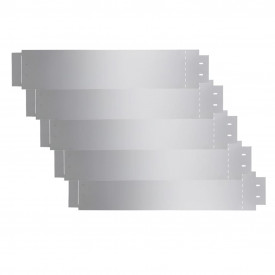 142668  Garduri de gazon, 5 buc, oțel galvanizat, 100 x 20 cm - Img 2