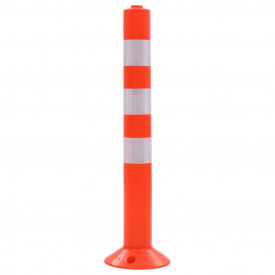 Baliză control trafic, 5 buc., plastic, 75 cm - Img 2