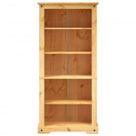 Bibliotecă 5 rafturi, pin mexican, stil Corona 81 x 29 x 170 cm - Img 3