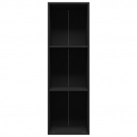 Bibliotecă/Comodă TV, negru, 36 x 30 x 114 cm, PAL - Img 4