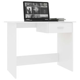 Birou, alb, 100 x 50 x 76 cm, PAL - Img 2