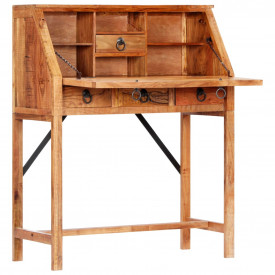 Birou de scris, 90 x 40 x 107 cm, lemn masiv de acacia - Img 2