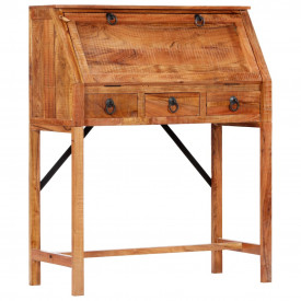 Birou de scris, 90 x 40 x 107 cm, lemn masiv de acacia - Img 10