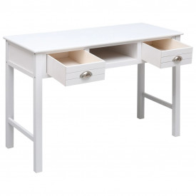 Birou de scris, alb, 110 x 45 x 76 cm, lemn - Img 3