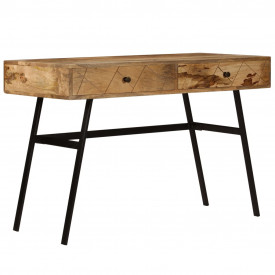 Birou de scris cu sertare, 110x50x76 cm, lemn masiv de mango - Img 2