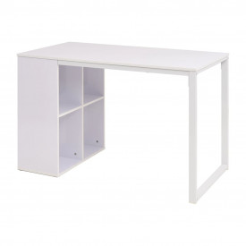 Birou de scris, PAL, 120 x 60 x 75 cm, Alb - Img 3