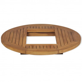 Blat de masă pentru lada de bere, lemn de tec, 70 cm - Img 4
