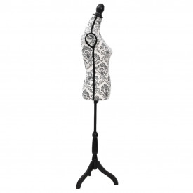 Bust croitorie feminin Negru cu alb - Img 3