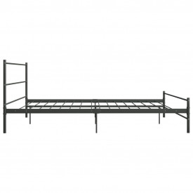 Cadru de pat, gri, 180 x 200 cm, metal - Img 4