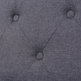 Canapea cu 3 locuri, material textil, gri - Img 6