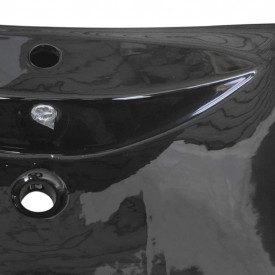 Chiuvetă Ceramică Dreptunghiular cu Gură de scurgere și pentru Robinet - Img 6
