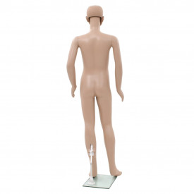 Corp manechin copil, cu bază din sticlă, bej, 140 cm - Img 4