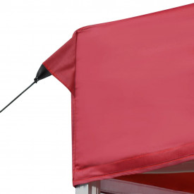 Cort de petrecere pliabil profesional, roșu vin, 6x3m, aluminiu - Img 7