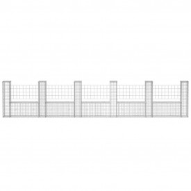 Coș Gabion în formă de U din oțel 570 x 20 x 100 cm - Img 4