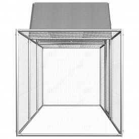 Coteț de găini, 3 x 1 x 1,5 m, oțel galvanizat - Img 3