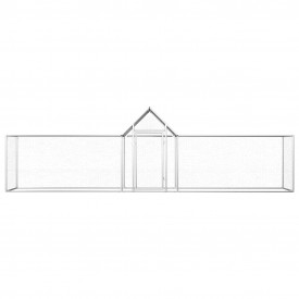 Coteț de găini, 5 x 1 x 1,5 m, oțel galvanizat - Img 2