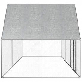 Coteț de găini, 6 x 2 x 2 m, oțel galvanizat - Img 3