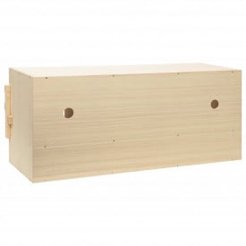 Cuibar găini cu 4 compartimente, 106x40x45 cm, lemn masiv pin - Img 7