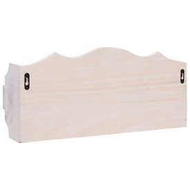 Cuier de perete, alb, 50 x 10 x 23 cm, lemn - Img 3