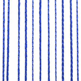 Draperii cu franjuri, 2 buc., 140 x 250 cm, albastru - Img 3