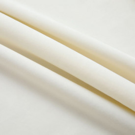 Draperii opace cu cârlige, 2 buc., crem