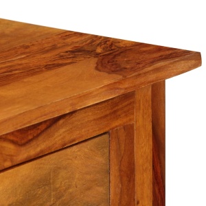Dulap cu 3 sertare, 110x30x80 cm, lemn masiv, acacia - Img 5