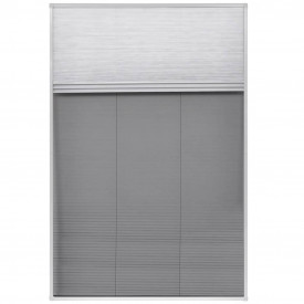 Ecran insecte pentru ferestre, cu umbrar, aluminiu, 80x120 cm - Img 3