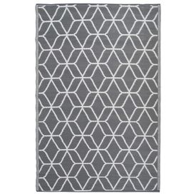 Esschert Design Covor de exterior, gri și alb, 180 x 121 cm, OC25