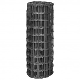 Euro gard cu plasă din oțel de 100 x 100 mm, 25 x 1 m, gri - Img 2