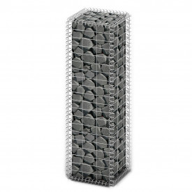 Gabion cu capace din sârmă galvanizată 100 x 30 x 30 cm