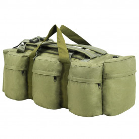 Geantă 3-în-1 în stil army, 120 L, Verde măsliniu - Img 2