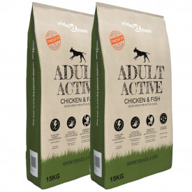 Hrană uscată câini Adult Active Chicken &amp; Fish 2 buc. 30 kg