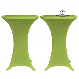 Husă elastică pentru masă, 60 cm, verde, 2 buc.