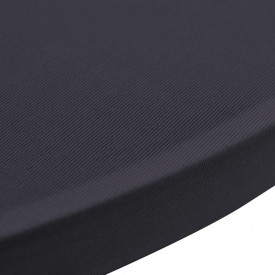 Husă elastică pentru masă, 80 cm, antracit, 2 buc. - Img 4