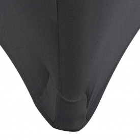 Huse elastice pentru masă, 2 buc, 120 x 60,5 x 74 cm, antracit - Img 4
