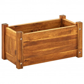 Jardinieră de grădină din lemn de acacia 50 x 25 x 25 cm