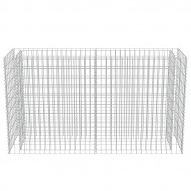 Jardinieră gabion, oțel galvanizat, 180 x 50 x 100 cm - Img 5