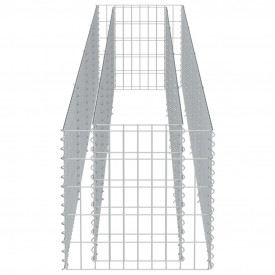 Jardinieră gabion, oțel galvanizat, 360 x 50 x 50 cm - Img 6