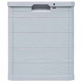 Ladă de depozitare pentru grădină, 90 L, gri deschis - Img 3
