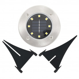 Lumini solare pentru sol, 8 buc., LED, alb cald - Img 6