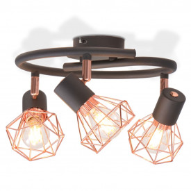 Lustră cu 3 becuri cu LED filament 12 W