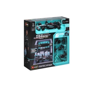 Macheta Bburago 1:43 Formula Pit Pass – Mercedes AMG Petronas W15 Team #63 George Russell Bb38452/63 - Img 3