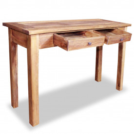 Masă consolă, lemn masiv reciclat, 123 x 42 x 75 cm - Img 2