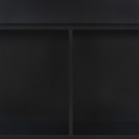 Masă de bar cu 2 blaturi, negru, 130x40x120 cm - Img 10