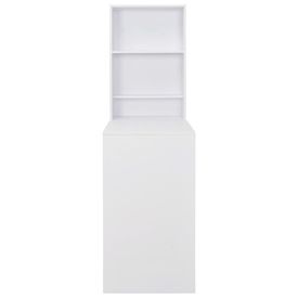 Masă de bar cu dulap, alb, 115 x 59 x 200 cm - Img 3