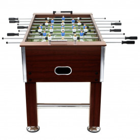 Masă de fotbal, MDF și oțel, 140 x 74,5 x 87,5 cm, maro - Img 3