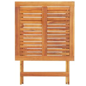 Masă de grădină pliabilă, 70 x 70 x 75 cm, lemn masiv de acacia - Img 3