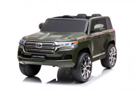 Masina electrica cu telecomanda pentru copii, Toyota Land Cruiser, AIMJJ2022, verde - Img 2