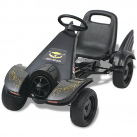 Mașinuță kart cu șezut reglabil neagră - Img 2