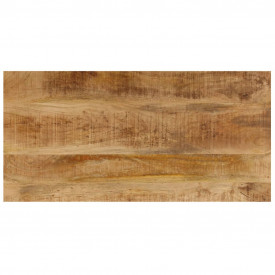 Măsuță de cafea 110x50x35 cm lemn masiv de mango și oțel - Img 4